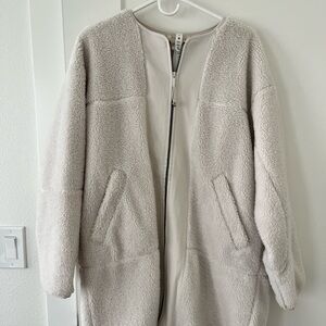 Lululemon Collarless Textured Fleece Jacket